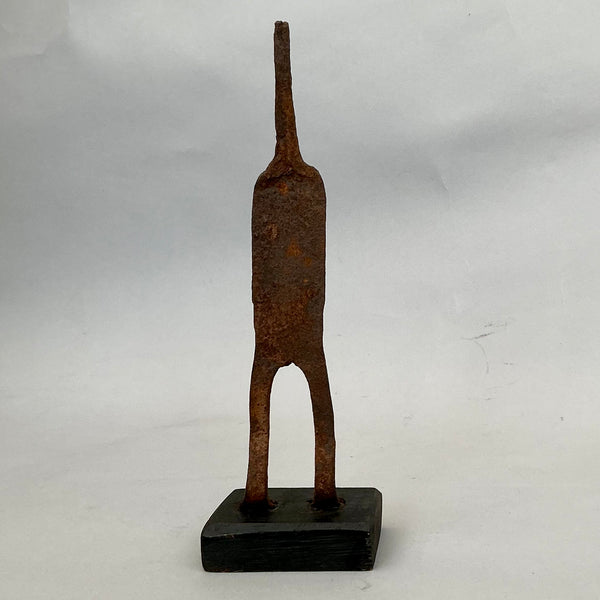 A ELEGANT IRON FIGURE , FROM LOBI TRIBE BURKINA FASO ( No 4715 )