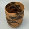A FINE, RARE + FABULOUS FIBRE BASKET WITH LID FROM TUTSI TRIBE RWANDA ( No 4735 )