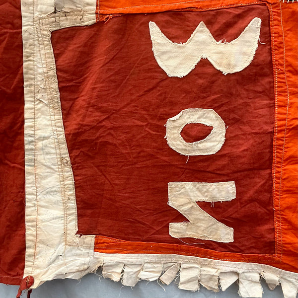AN IMPACTFUL  ASAFO FLAG FROM THE FANTE TRIBE OF GHANA W.AFRICA (No 4723 )