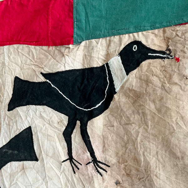 A CHARMING  ASAFO FLAG FROM THE FANTE TRIBE OF GHANA W.AFRICA (No 4721 )