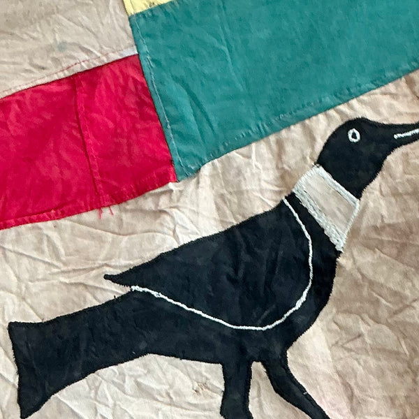 A CHARMING  ASAFO FLAG FROM THE FANTE TRIBE OF GHANA W.AFRICA (No 4721 )