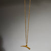 A HORN PENDANT PRESTIGE NECKLACE, BAULE TRIBE, IVORY COAST (  No 4771 )