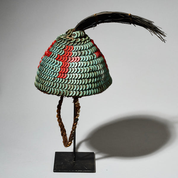 AN APPEALING LEGA TRIBE BUTTON HAT FROM CONGO ( No 4970)
