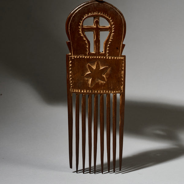 A FINE LOVE COMB, BAULE TRIBE IVORY COAST W. AFRICA (No 4904)