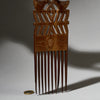 A DETAILED LARGE GEOMETRIC HAIR COMB, BAULE TRIBE IVORY COAST W. AFRICA (No 4938)