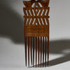 A DETAILED LARGE GEOMETRIC HAIR COMB, BAULE TRIBE IVORY COAST W. AFRICA (No 4938)