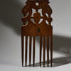 A FINE GEOMETRIC HAIR COMB, BAULE TRIBE IVORY COAST W. AFRICA (No 4940)