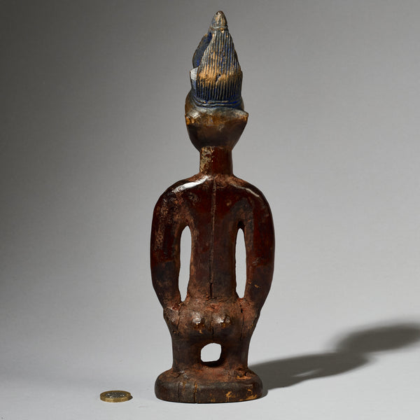 A FINE OLD  IBEJI, EX UK COLL. YORUBA TRIBE OF NIGERIA ( No 4901 )