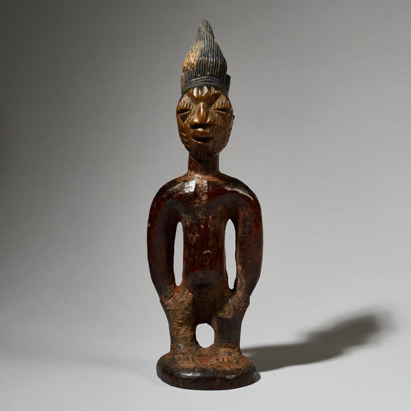 A FINE OLD  IBEJI, EX UK COLL. YORUBA TRIBE OF NIGERIA ( No 4901 )