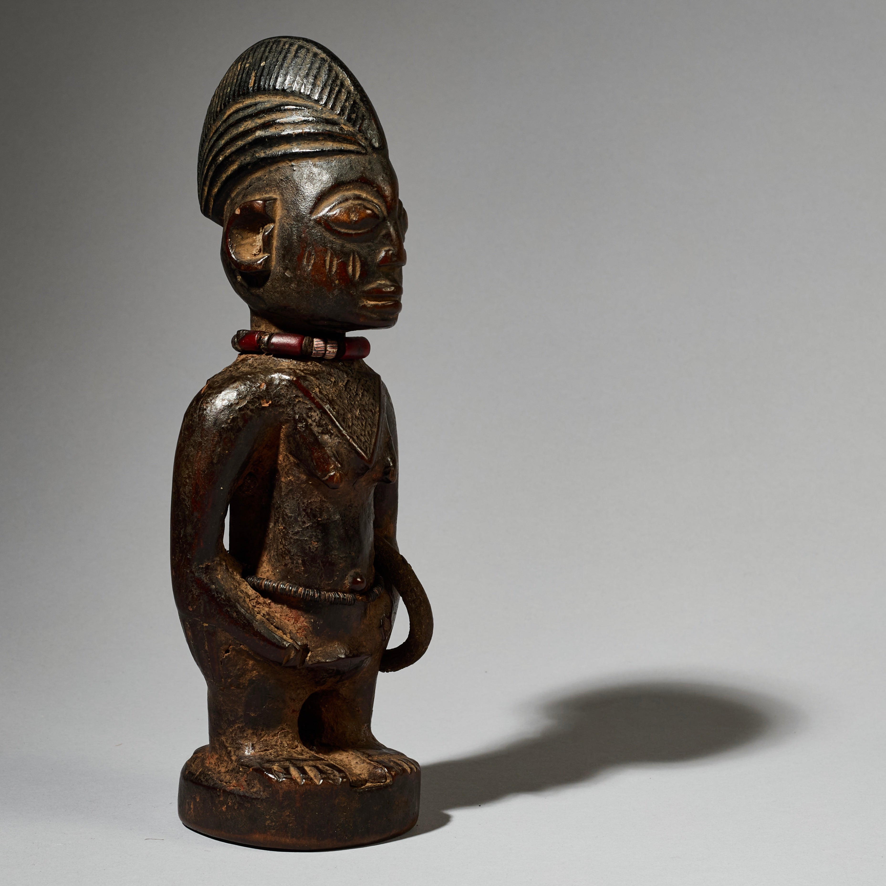A LOVELY OLD  IBEJI, EX UK COLL. YORUBA TRIBE OF NIGERIA ( No 4899)