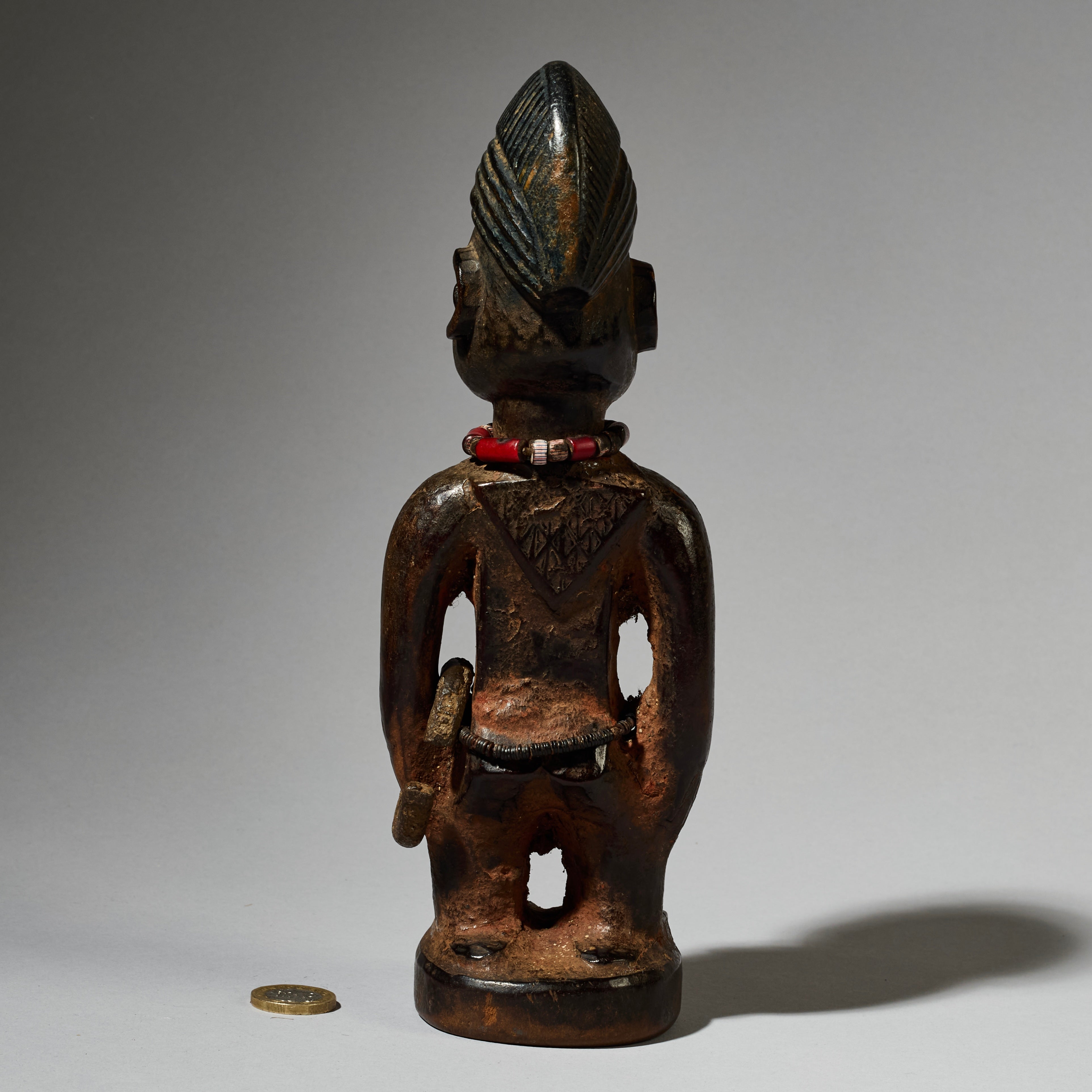 A LOVELY OLD  IBEJI, EX UK COLL. YORUBA TRIBE OF NIGERIA ( No 4899)