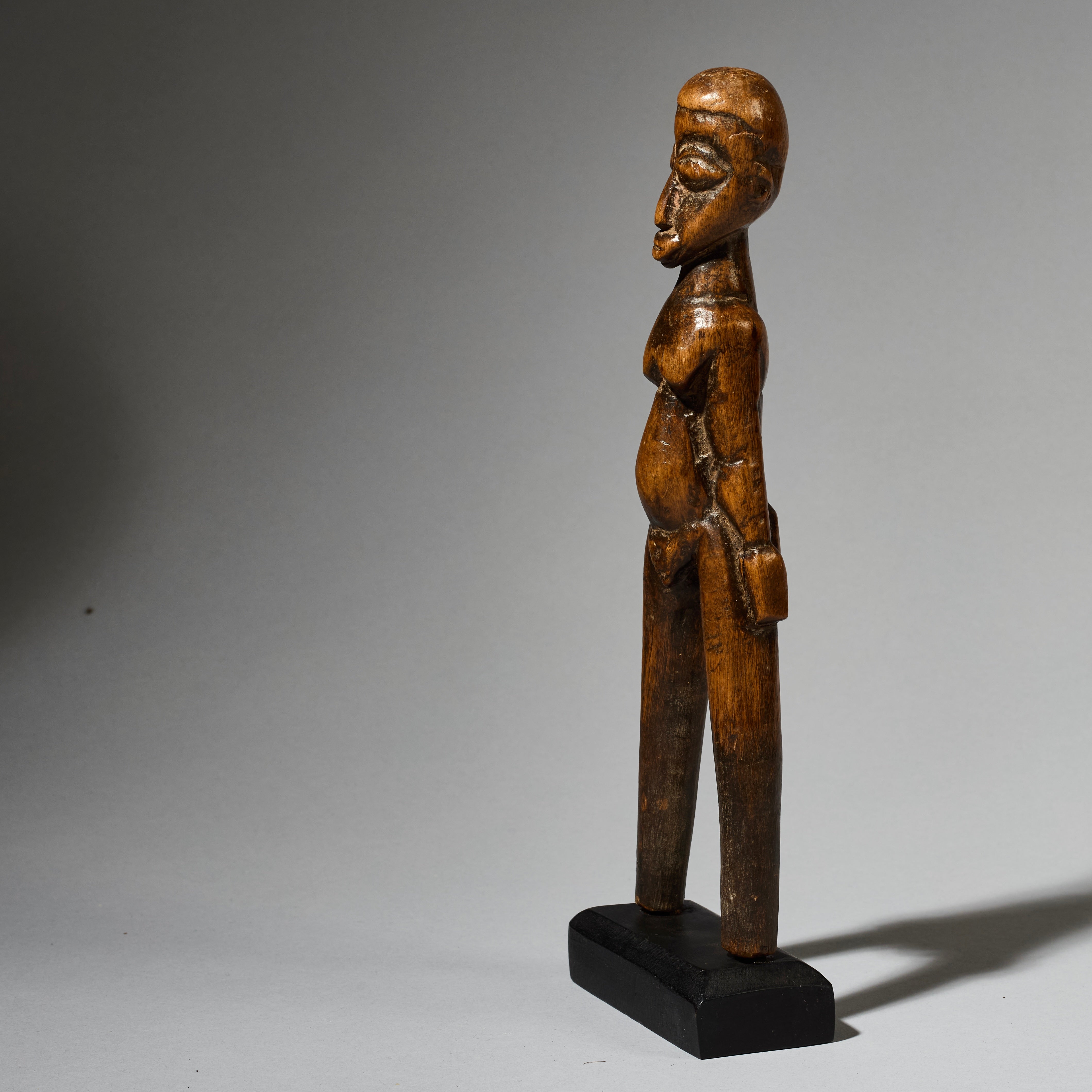 A CHARMING FIGURATIVE CATAPULT FROM LOBI TRIBE OF THE IVORY COAST, W.AFRICA ( No 4932 )