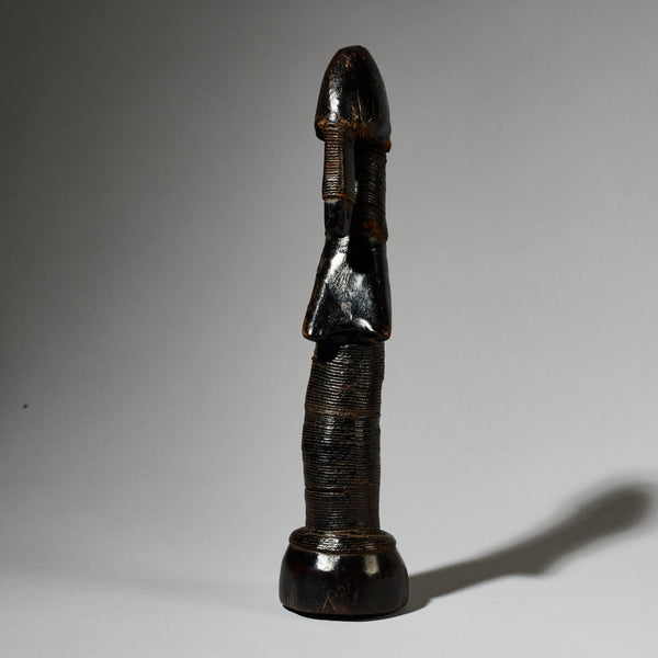 A SUPER MOSSI TRIBE LEATHER BOUND DOLL FROM BURKINA FASO W. AFRICA (No 4765 )