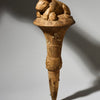 A FINE BAULE FLY WHISK EX GOLD LEAF,IVORY COAST W. AFRICA (No 4906 )