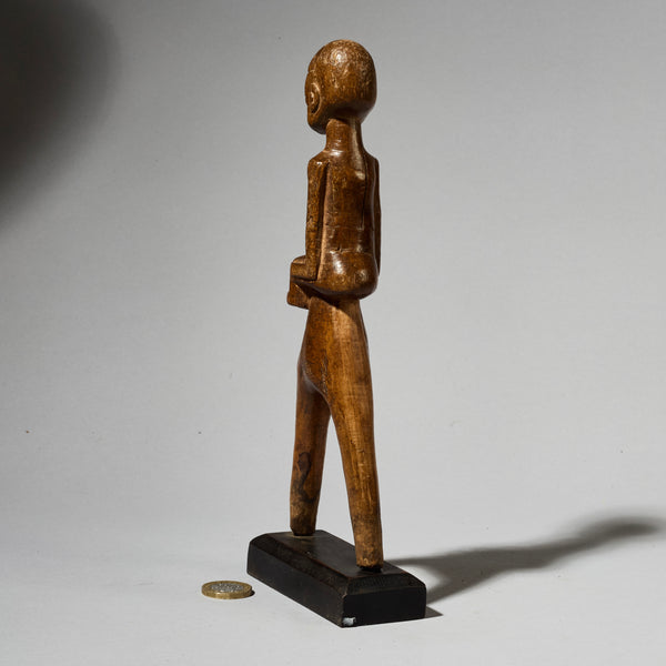 A CUBIST +QUAINT LOBI FIGURATIVE CATAPULT FROM THE IVORY COAST, W.AFRICA ( No 4887 )