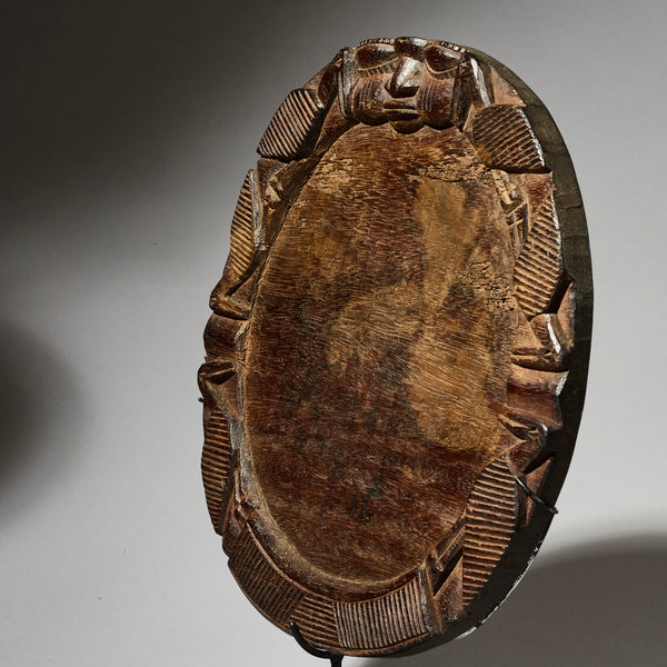 Sold SJ  PRETTY YORUBA TRIBE DIVINATION PLATE FROM  NIGERIA ( No 4962