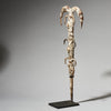 A IRON FIGURE TALISMAN FROM EWE TRIBE OF TOGO , ENCRUSTED WITH COWRIES AND IRON  ( No 4930