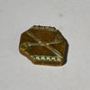 AN UNUSUAL GEOMETRIC  19THC AKAN GOLD MEASURING WEIGHT ( No 4935)