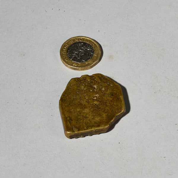 AN UNUSUAL GEOMETRIC  19THC AKAN GOLD MEASURING WEIGHT ( No 4935)