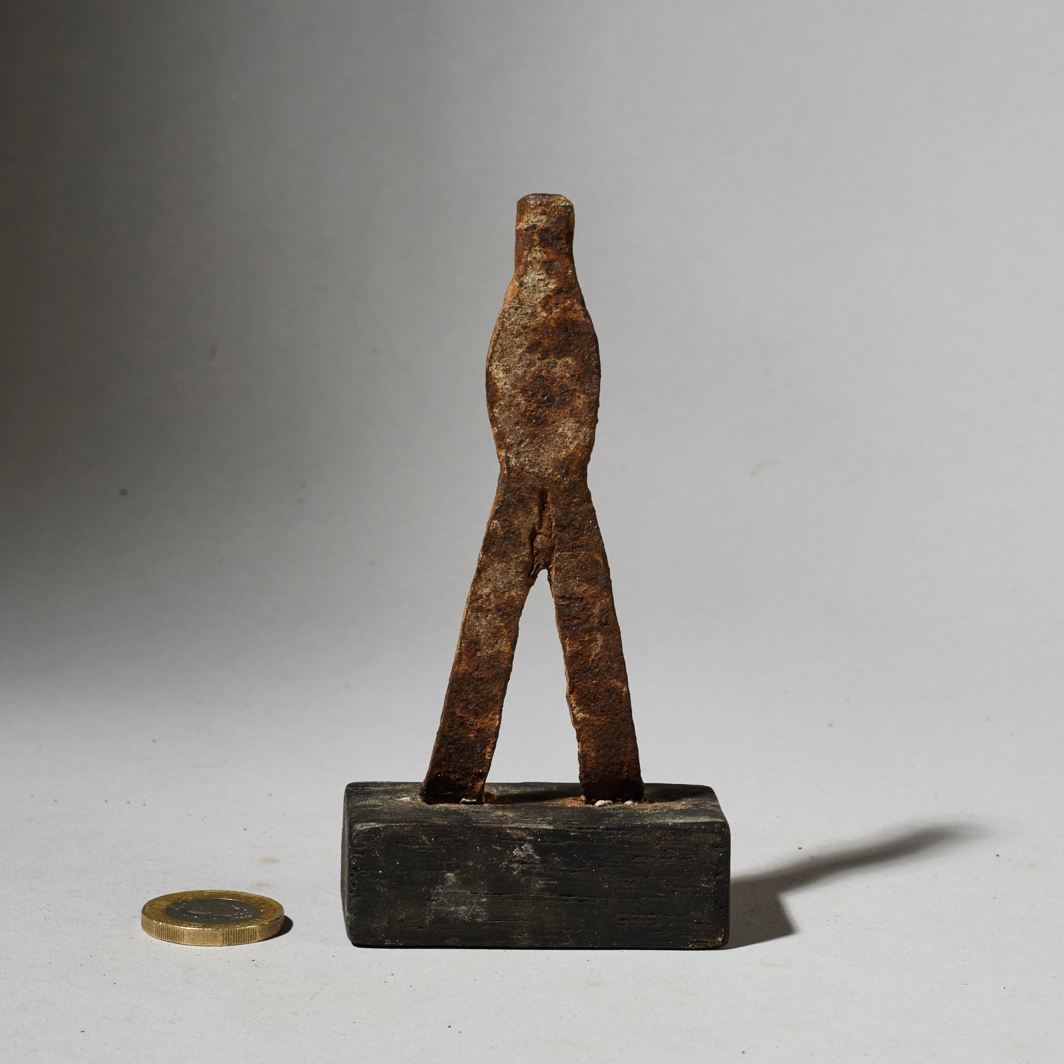A SMALL IRON FIGURE  FROM LOBI TRIBE BURKINA FASO ( No 4929]