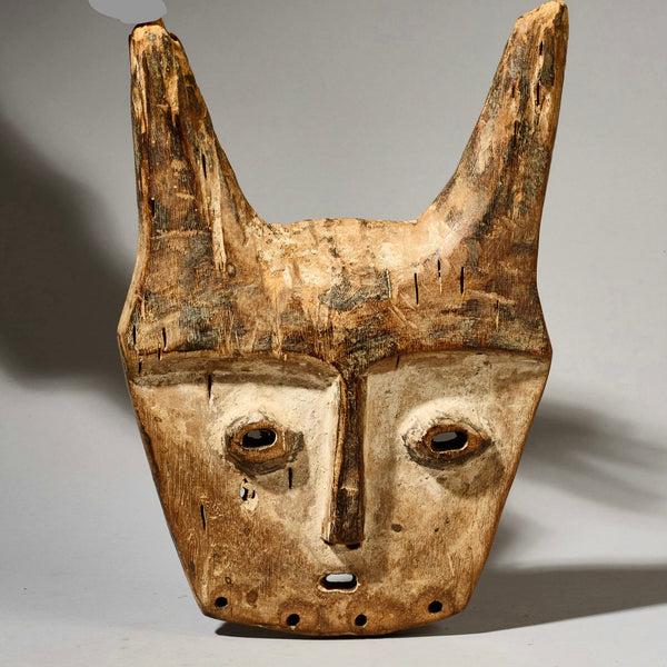 A PERKY LEGA TRIBE ANTELOPE MASK FROM CONGO   ( No 4945 )