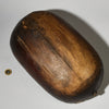 A WONDERFUL WOOD BOWL WITH METAL REPAIRS TUTSI TRIBE RWANDA ( No 4896 )