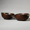 AN ARTISTIC DOUBLE WOODEN  BOWL FROM TUTSI TRIBE RWANDA (  No 4740 )