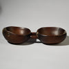 AN ARTISTIC DOUBLE WOODEN  BOWL FROM TUTSI TRIBE RWANDA (  No 4740 )