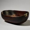 A WONDERFUL WOOD BOWL WITH METAL REPAIRS TUTSI TRIBE RWANDA ( No 4896 )