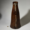 A SUPER GLOSSY WOOD LARGE POT FROM TUTSI TRIBE RWANDA( No 4947 )