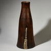 A SUPER GLOSSY WOOD LARGE POT FROM TUTSI TRIBE RWANDA( No 4947 )