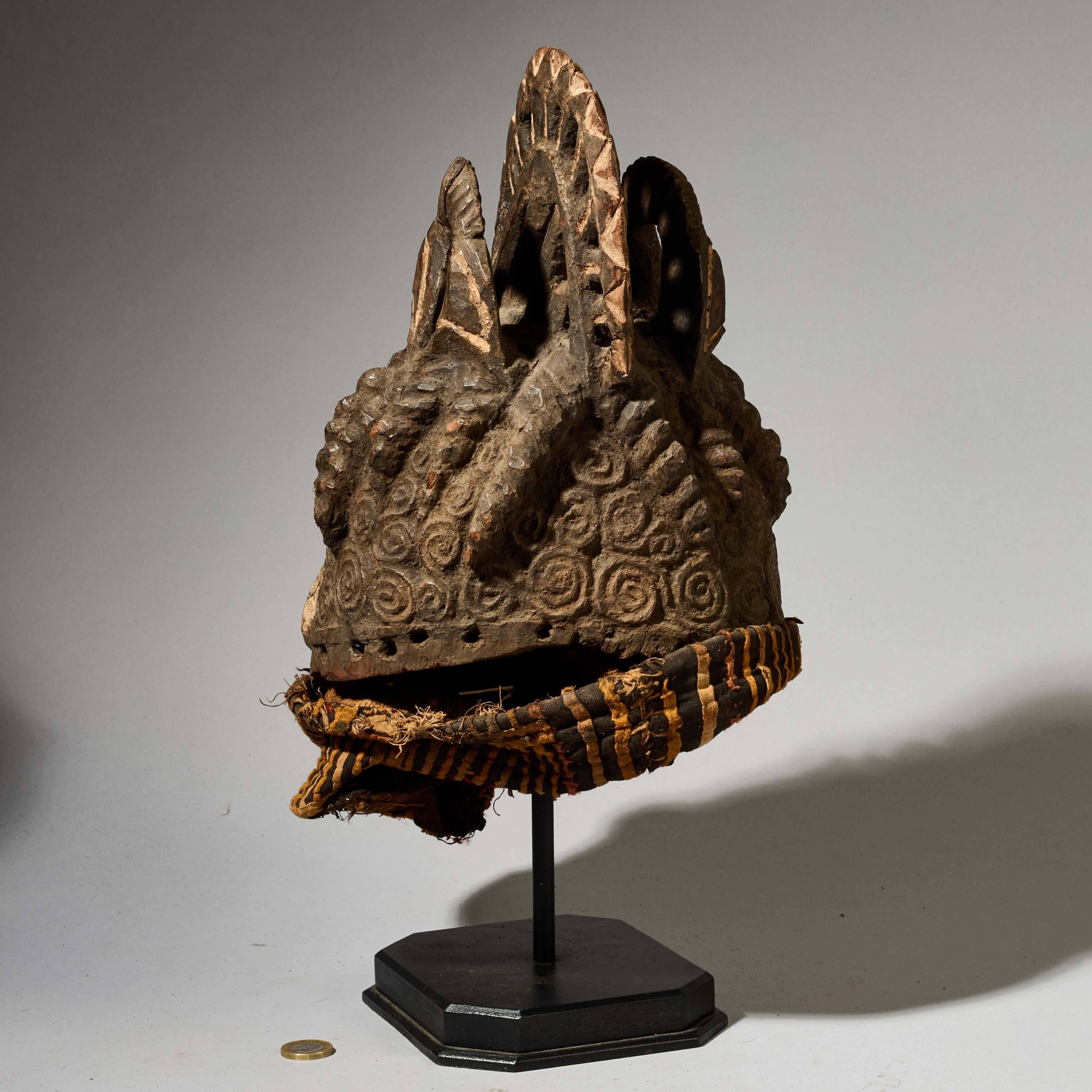 RESERVED DL AN OLD IGBO MASK EX UK COLL., NIGERIA W AFRICA (No 4968)