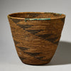A LARGE WOVEN GRASS BASKET FROM TUTSI TRIBE OF RWANDA  ( No 4774 )