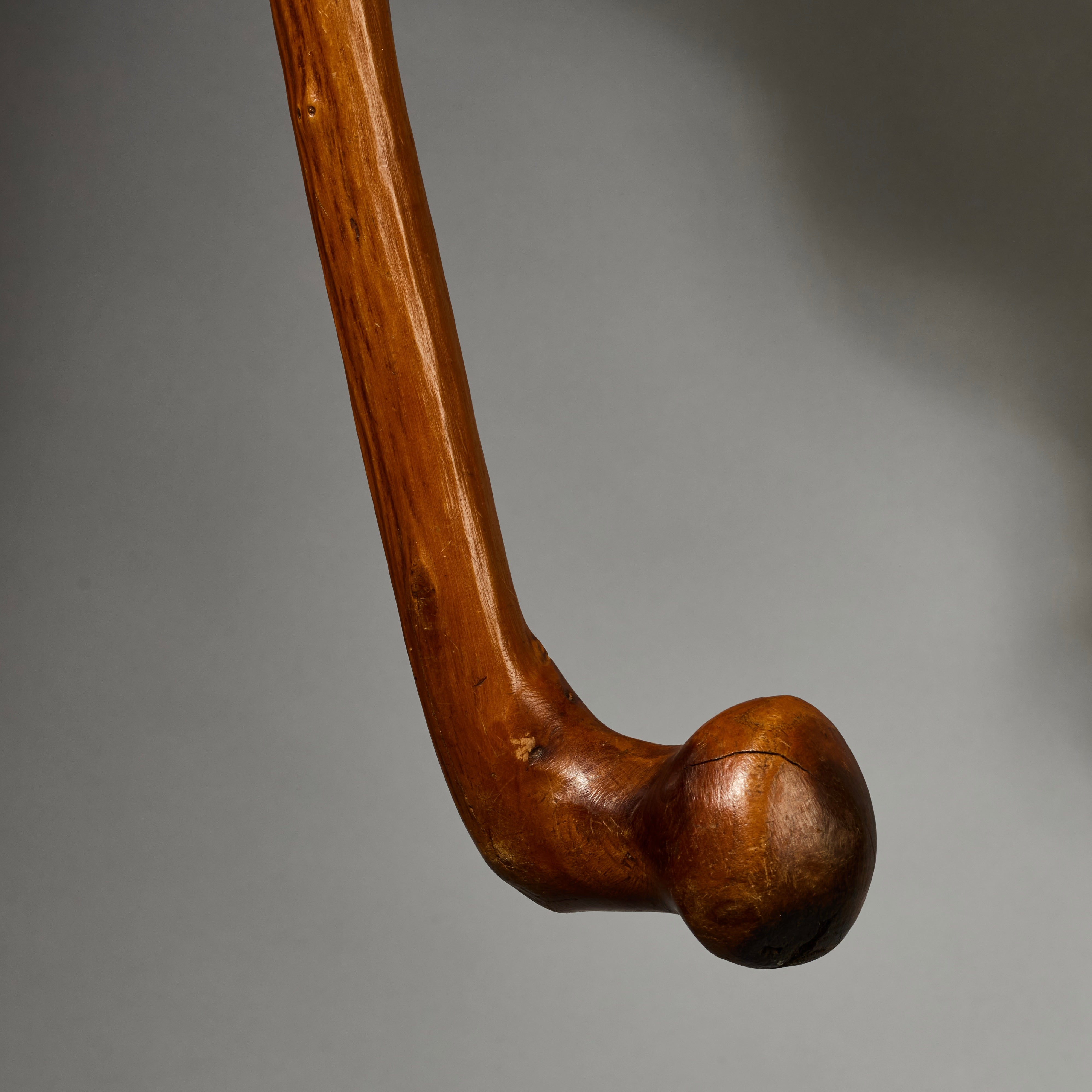 A GLORIOUSLY PATINATED ELDERS STAFF FROM TANZANIA EAST.AFRICA ( No 4923)