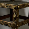 RESERVED DL A HEAVILY ADORNED ASHANTI TRIBE OF GHANA CHIEFS CHAIR EX UK COLLECTION  ( No 4773 )
