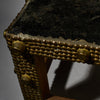 RESERVED DL A HEAVILY ADORNED ASHANTI TRIBE OF GHANA CHIEFS CHAIR EX UK COLLECTION  ( No 4773 )