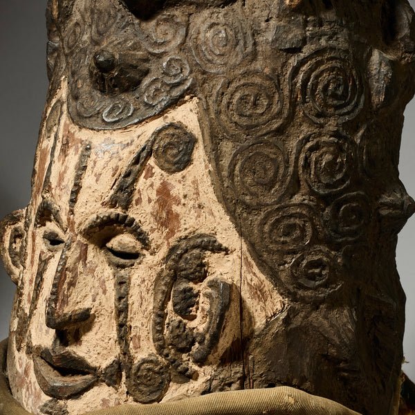 A RARE LARGE  IGBO MASK EX UK COLL., NIGERIA W AFRICA (No 4969)
