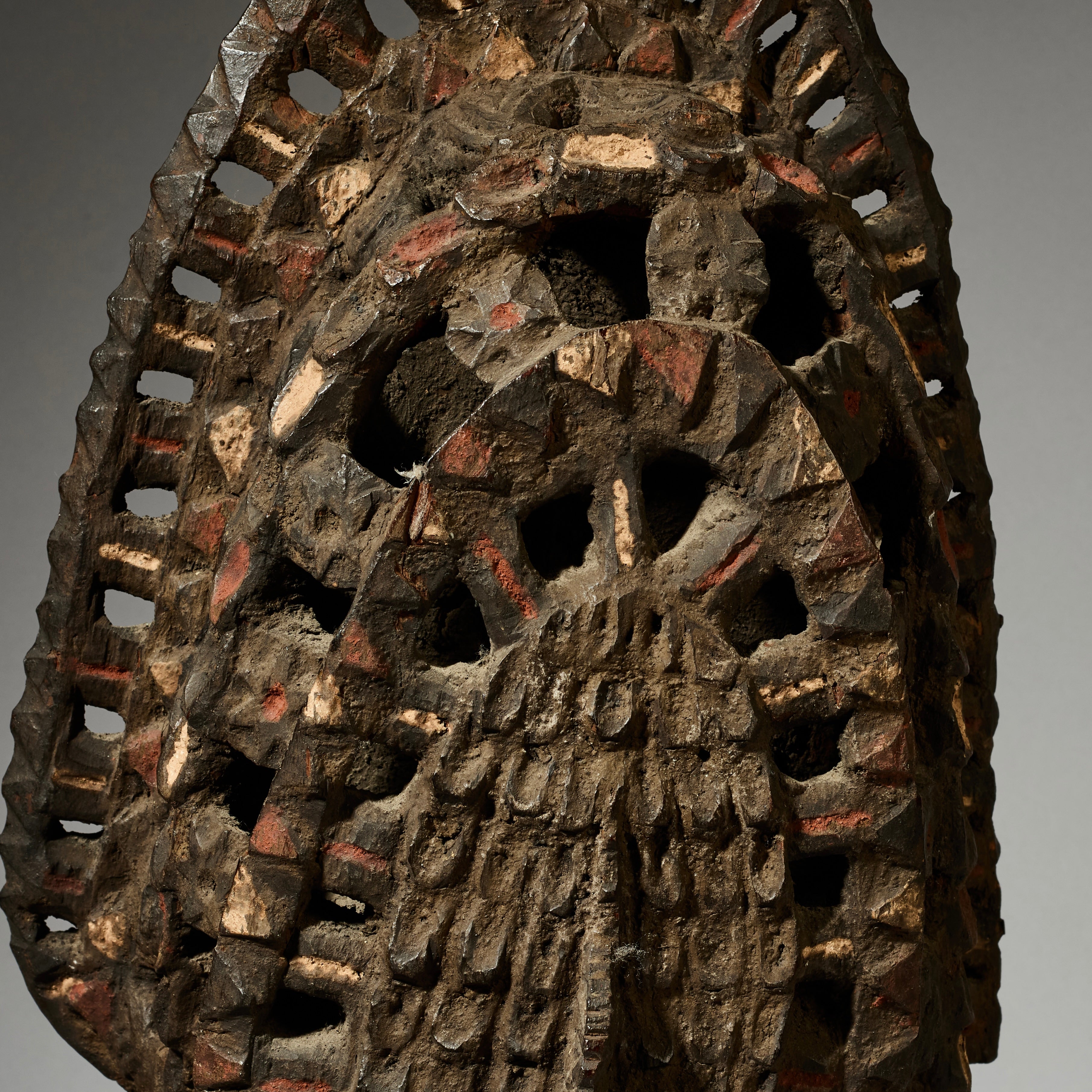 A RARE LARGE  IGBO MASK EX UK COLL., NIGERIA W AFRICA (No 4969)