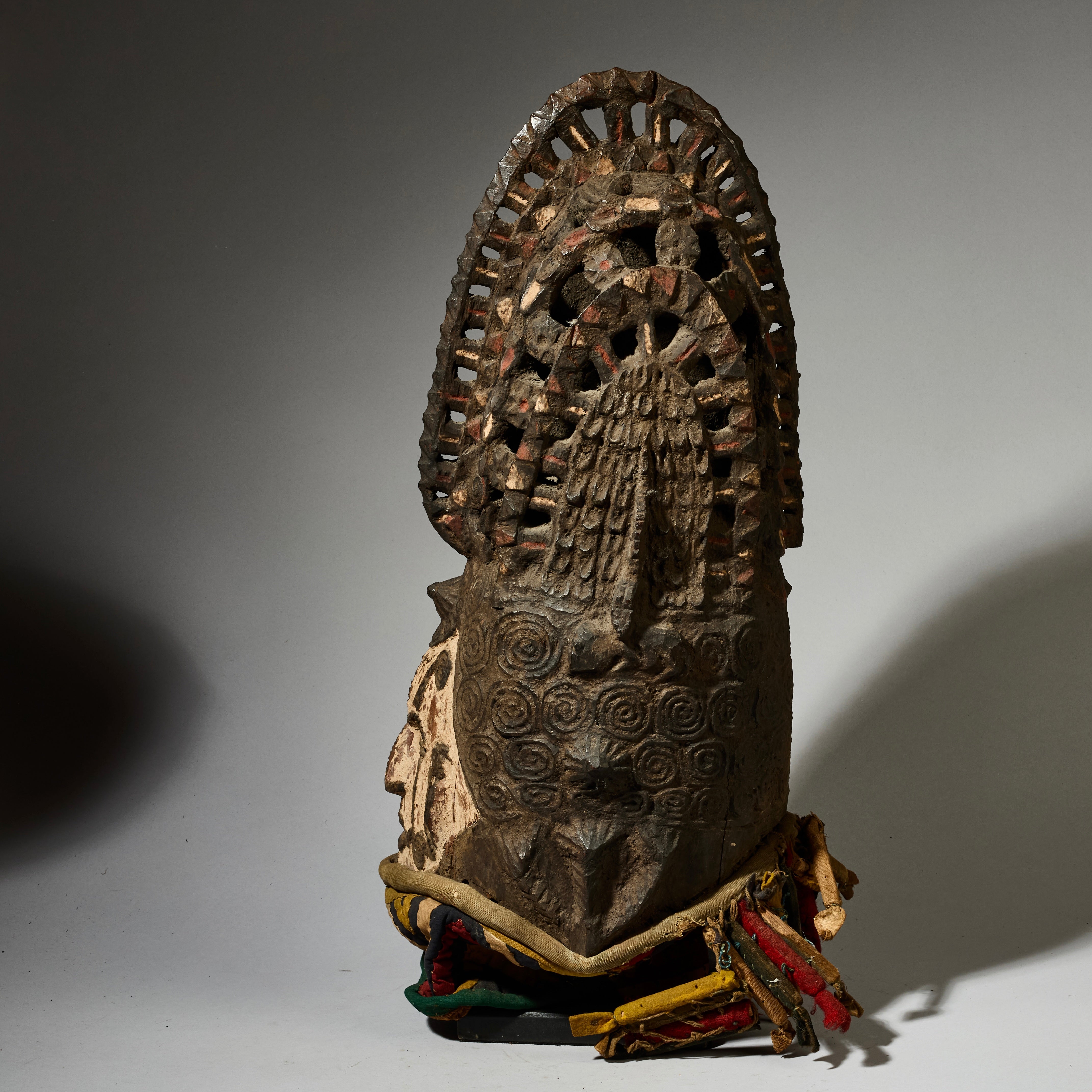 A RARE LARGE  IGBO MASK EX UK COLL., NIGERIA W AFRICA (No 4969)
