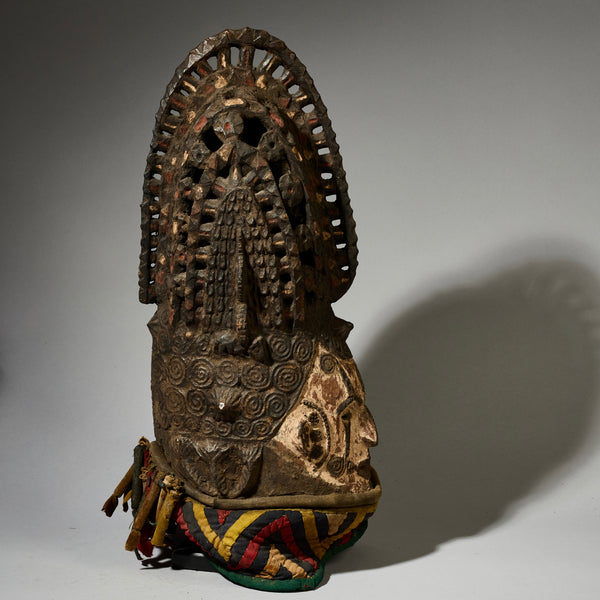 A RARE LARGE  IGBO MASK EX UK COLL., NIGERIA W AFRICA (No 4969)