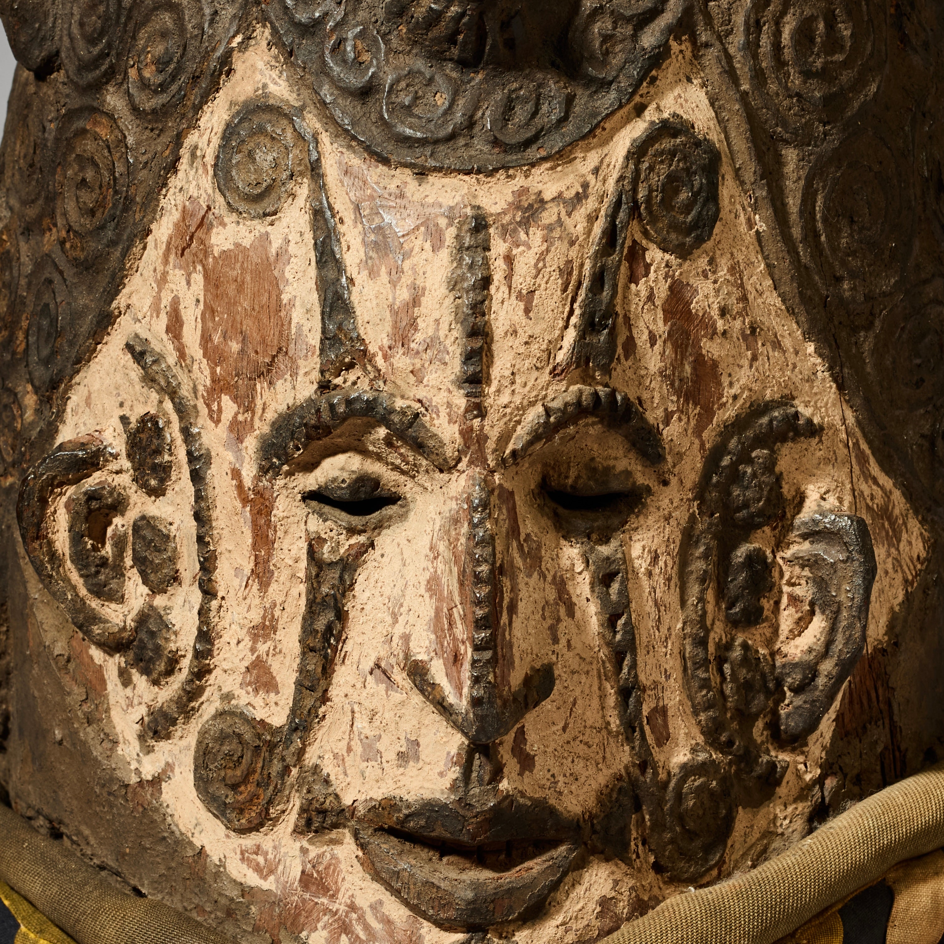 A RARE LARGE  IGBO MASK EX UK COLL., NIGERIA W AFRICA (No 4969)