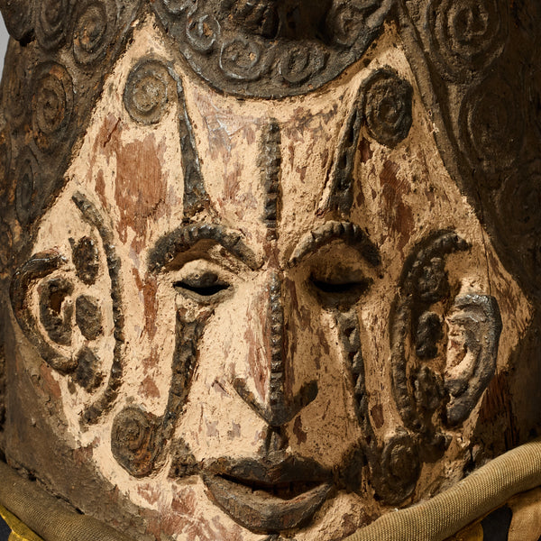 A RARE LARGE  IGBO MASK EX UK COLL., NIGERIA W AFRICA (No 4969)