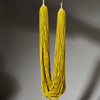 A SUNSHINE  YELLOW MULTISTRAND NECKLACE,  BAULE TRIBE IVORY COAST ( No 4927)