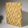A LOVELY BLONDE MOUNTED RAFFIA SHOOWA PANEL  FROM THE KUBA PEOPLE OF CONGO ( No 4747 )