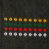 A VERY UNSUAL PATTERNED  WOMANS CLOTH, FROM FULANI IN  BURKINA FASO ( No 4758 )