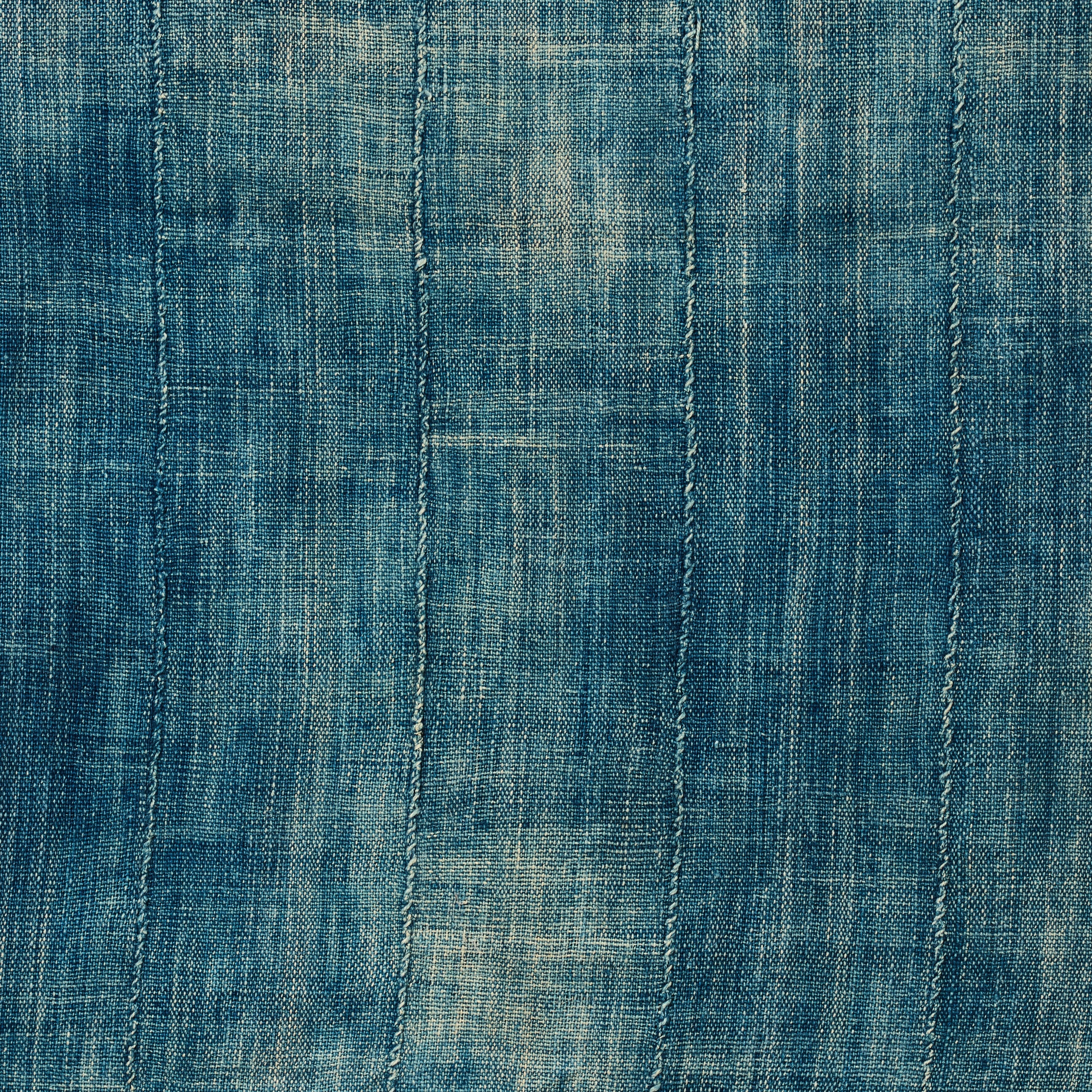 A SIMPLE, DENIMY INDIGO WOMANS CLOTH, MOSSI TRIBE BURKINA FASO ( No 4916 )