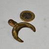 A CRESCENT SHAPED SENUFO BRONZE PENDANT FROM THE IVORY COAST ( No 4786)