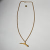 A HORN PENDANT PRESTIGE NECKLACE, BAULE TRIBE, IVORY COAST (  No 4771 )