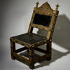 RESERVED DL A HEAVILY ADORNED ASHANTI TRIBE OF GHANA CHIEFS CHAIR EX UK COLLECTION  ( No 4773 )