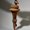 A FINE LARGE BAULE BIRD FLY WHISK EX GOLD LEAF,IVORY COAST W. AFRICA (No 4992)